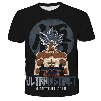 2026 Dragon Ball Z Graphic Print 3D Kids Summer Short Sleeve T-Shirt Top 2025 Hot Selling Cool Super Kids Adult T-Shirt Goku Y2k