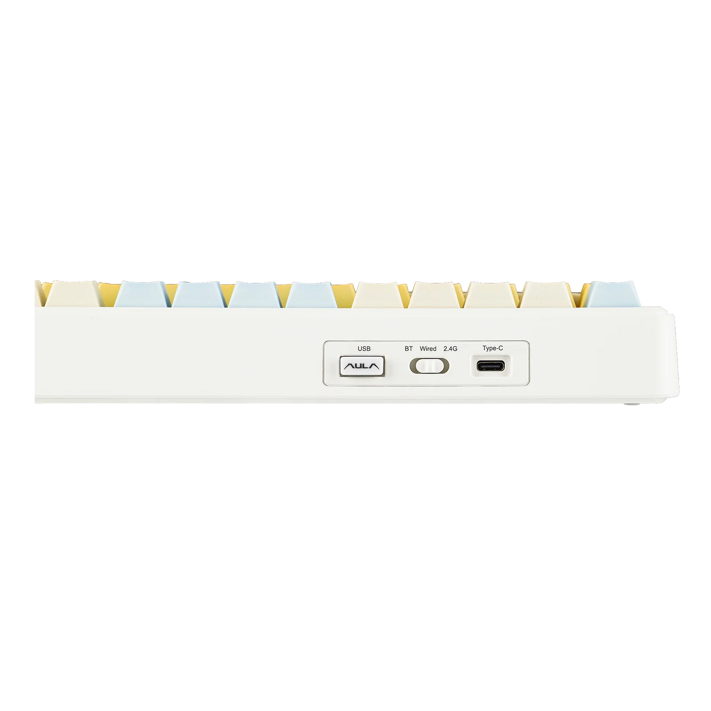 EPOMAKER X AULA F75 MAX kompakte mechanische Tastatur im 75-%-ANSI-Layout, kabelgebunden/Bluetooth/2.4GHz kabellos, mit TFT-Bildschirm und Drehregler