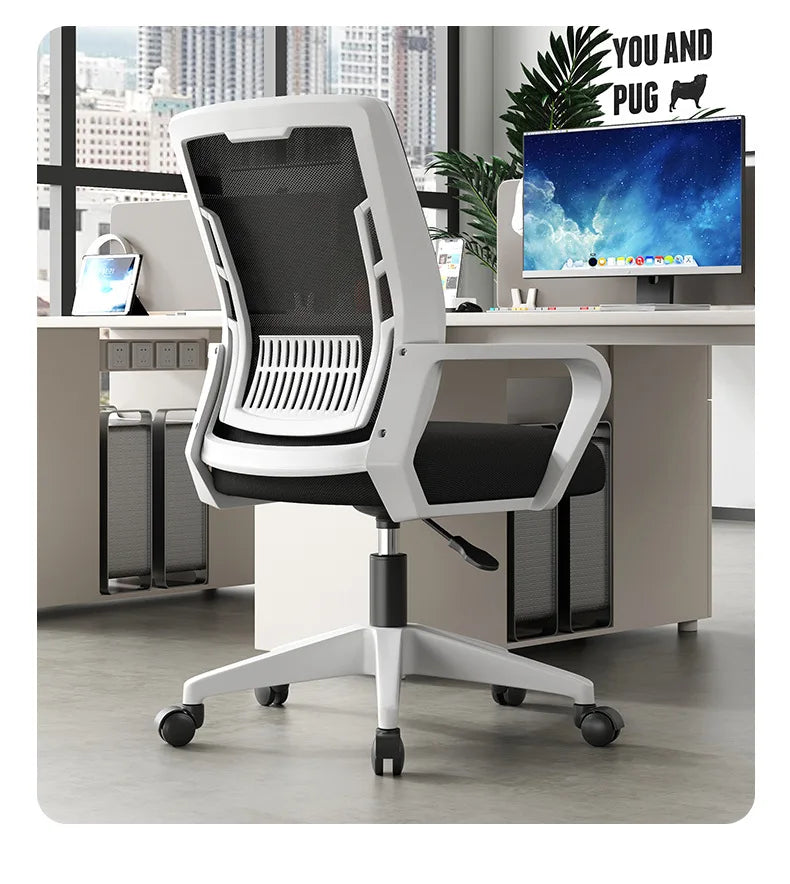 Ergonomischer Home-Office-Sitz, Rückenlehne: höhenverstellbar, drehbar, Lendenstütze, Kopfstütze, Gaming-Stuhl