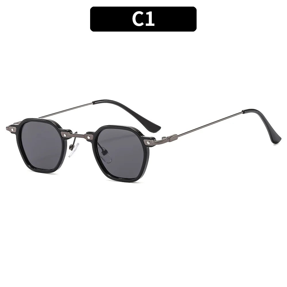 2025 Small Square Sunglasses Riding Driving Sun Glasses Women Men Brand Designer Metal Frame Eyewear Shades Oculos De Sol UV400