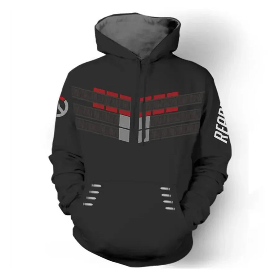 Anime gaming hoodie majica s kapuljačom, 3D print Overwatches DVA DJ, cosplay kostim za žene, muškarce i parove, jakna s kapuljačom, gornji odjevni predmet