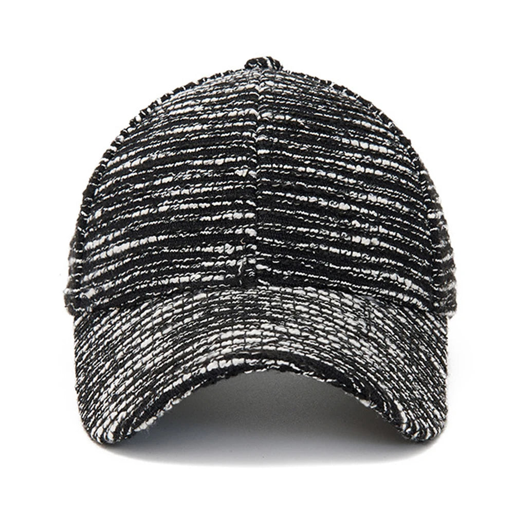 FS Fashion Casquette de baseball rayée noir et blanc pour homme, casquette décontractée coréenne pour femme, casquette d'été streetwear, casquette de camionneur, Gorra Hombre