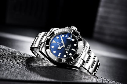 PAGANI DESIGN Men Automatic Mechanical Watch PD1661 8215 Dive Stainless Steel Waterproof Clock Sapphire Reloj Hombre