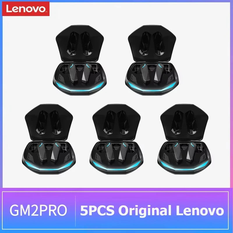 Auriculares inalámbricos Lenovo GM2 Pro TWS Bluetooth 5.3 – Auriculares HD con control táctil y micrófono, auriculares deportivos impermeables