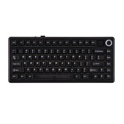 EPOMAKER X AULA F75 MAX kompakte mechanische Tastatur im 75-%-ANSI-Layout, kabelgebunden/Bluetooth/2.4GHz kabellos, mit TFT-Bildschirm und Drehregler