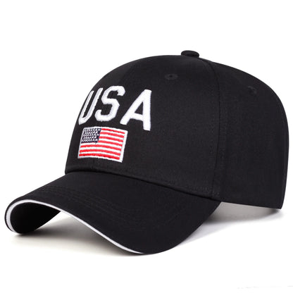 Unisex USA Letter Embroidery Baseball Caps Spring Autumn Outdoor Adjustable Casual Hats Sunscreen Hat Sports Cap