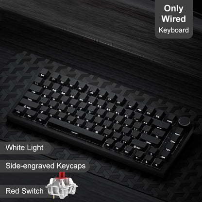 Tastiera meccanica da gaming Ajazz AK820/AK820Pro Bluetooth 5.1/wireless/cablata USB-C personalizzata con manopola, hot swap e gasket