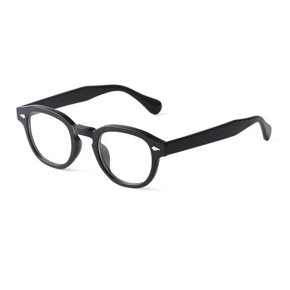 JNPCXI Vintage Round Sunglasses Women Men Retro Rivet Blue Gradient Female Sun Glasses UV400