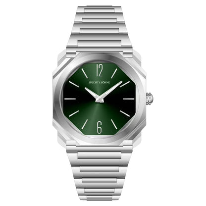 2026 Neue Mode 38MM Specht & Söhne ultraflache Quarzuhr für Herren, 316L-Edelstahluhr, Saphirglas, 50M wasserdicht