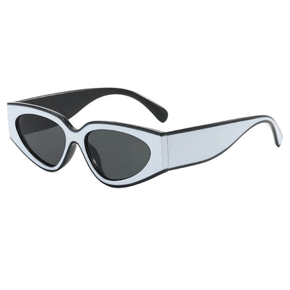 Sluneční brýle ve stylu steampunk Cat Eye pro ženy a muže, černobílé obroučky, módní sluneční brýle, módní retro vintage doplňky, sluneční brýle, brýle