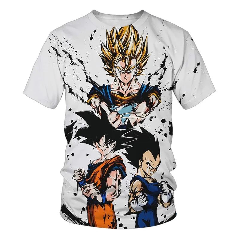 Dragon Ball T Shirt Kids Tops Tee Anime Figures Son Goku Super Saiyan T-shirt Boys T-shirts Children Clothes Summer Short Sleeve