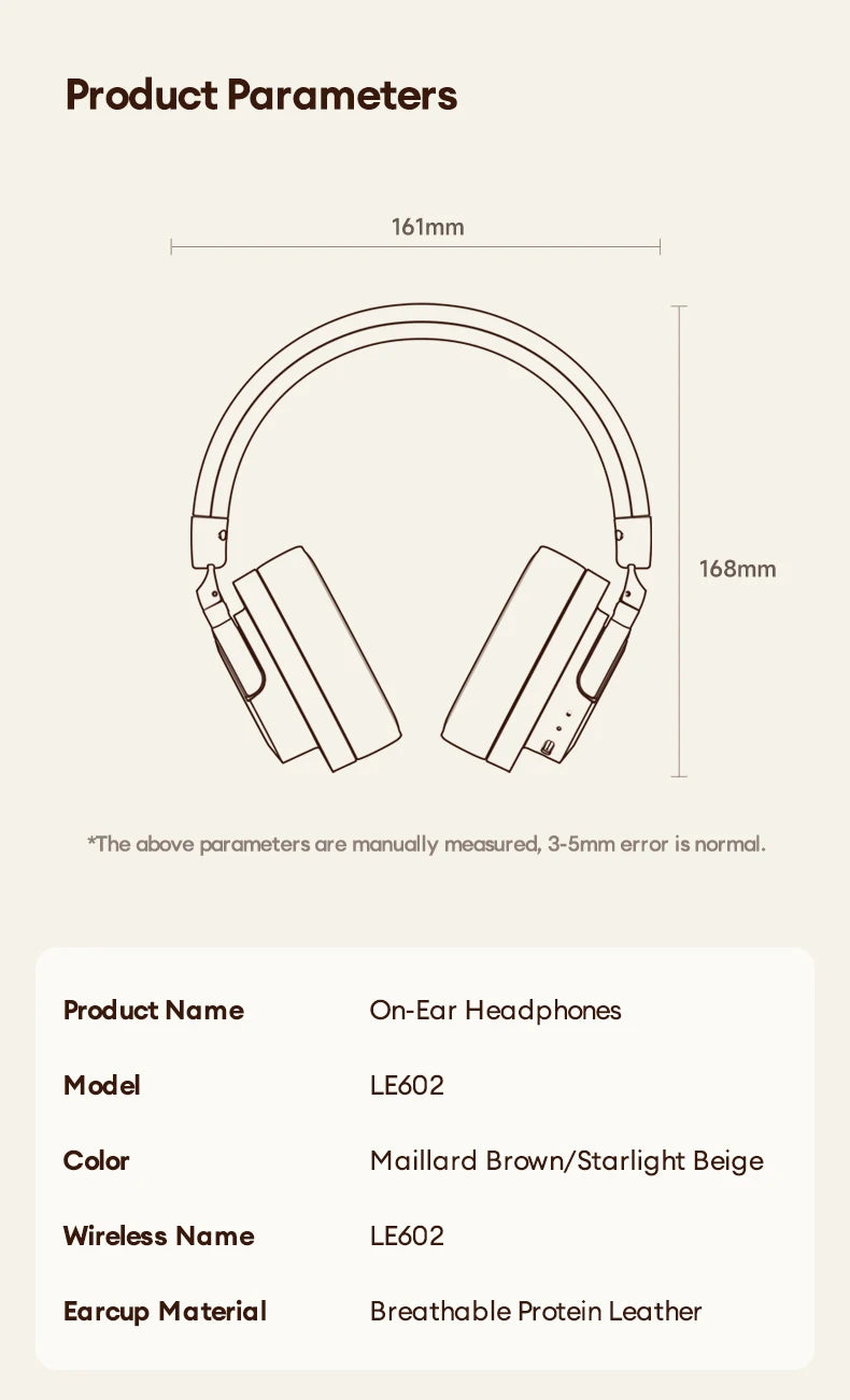 Lenovo LE602 Bluetooth 6.0 Over-Ear-Kopfhörer – HiFi-Stereo-ANC-Gaming-Headset kabellos & kabelgebunden mit ENC-HD-Mikrofon