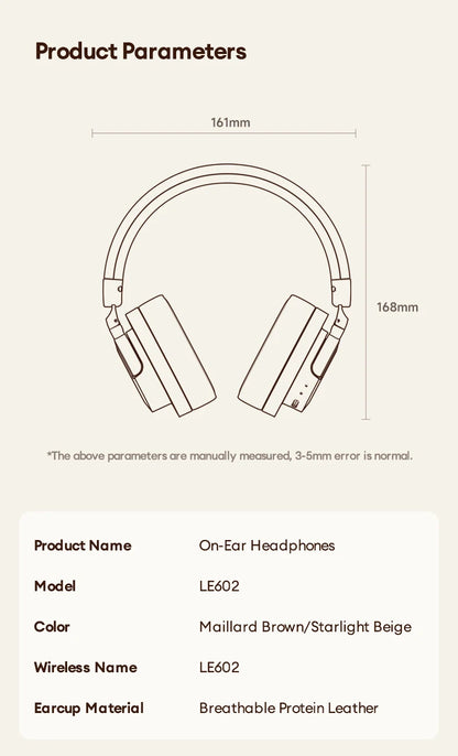 Lenovo LE602 Bluetooth 6.0 Over-Ear-Kopfhörer – HiFi-Stereo-ANC-Gaming-Headset kabellos & kabelgebunden mit ENC-HD-Mikrofon