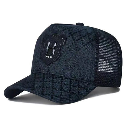 Unisex R Letter Embroidery Baseball Net Caps Spring Summer Outdoor Adjustable Casual Hats Sunscreen Hat Sports Cap