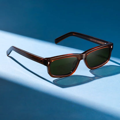 TFTB Fashion Trend – polarizované pánské a dámské sluneční brýle z acetátu, retro čtvercový tvar, ochrana proti UV záření, brýle na řízení S32241