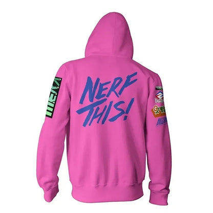 Anime gaming hoodie majica s kapuljačom, 3D print Overwatches DVA DJ, cosplay kostim za žene, muškarce i parove, jakna s kapuljačom, gornji odjevni predmet