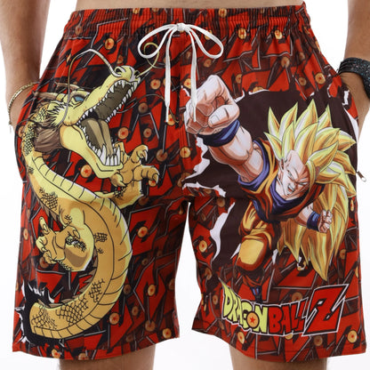 2026 Summer Dragon Ball GokuVegeta Summer Creative Casual Pants Large Size Anime Character Peripheral Quick Dry Casual Shorts