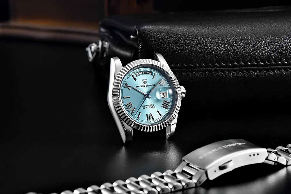 PAGANI DESIGN New DD36 Rose Gold Luxury Automatic Mechanical Watch For Men ST16 100M Waterproof AR Sapphire Glass Wristwatch Men