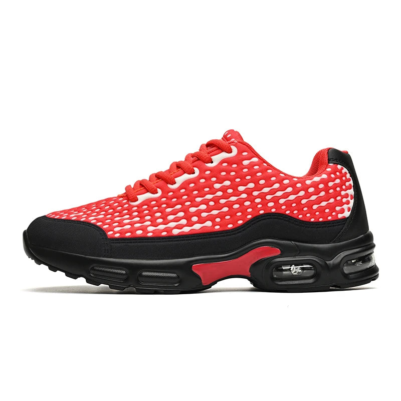 Scarpe sportive da uomo leggere con suola morbida ammortizzata, in mesh traspirante, alla moda, per giovani, corsa outdoor, fitness e allenamento