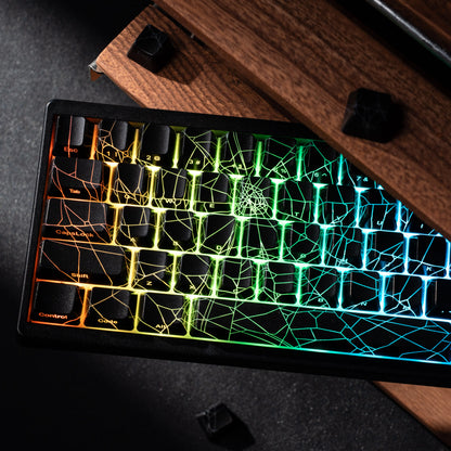 XVX Spider Web Keyboard M67 JadeStone mit IMD-Tech-Tastenkappen, Tri-Mode-Verbindung, individueller RGB-Hintergrundbeleuchtung, Tastatur 60%