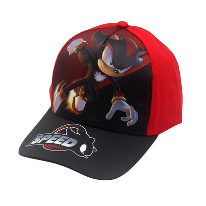 Najnowsza regulowana czapka baseballowa dla dzieci Sonic Print 48–54 cm z motywem anime Tails i Knuckles, czapka przeciwsłoneczna z motywem cienia, niebieski jeż, czapka dla niemowląt na świeżym powietrzu, prezent