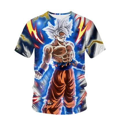 2026 Summer Dragon Ball T Shirt Kids Tops Tee Anime Figures Son Goku Super Saiyan T-shirt Boys Children Clothes Short Sleeve Y2k