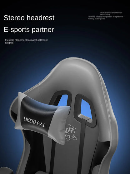 New Gaming Chair 9D Mechanical Dynamic Armrests 3D Lumbar Support Wide Seat Ergonomic Chair Gaming Live Streaming Swivel Chair