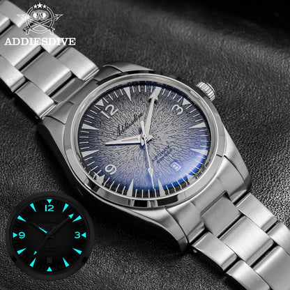 ADDIESDIVE AD2508 Man Diving Watch Luminous 100M Waterproof 316L Stainless Steel 8215 Movement Automatic Mechanical Watch
