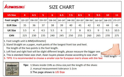Retro Design Badminton Shoes Kawasaki Original 2025 Anti-Torsion Carbon Plate Professional Sports Table Tennis Shoes C32016