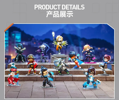 POP MART Overwatch Play of the Game Series Original-Blind-Box Überraschungs-Mystery-Box Niedliche Anime-Actionfiguren Ornamente Figuren