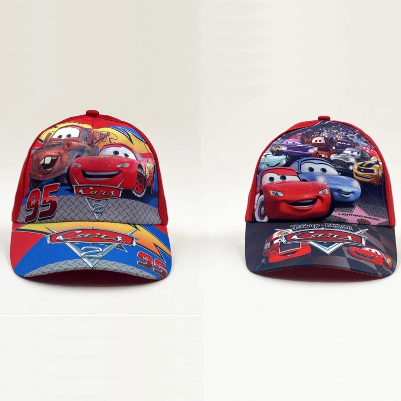 „Disney Cars 2“ anime figūrėlė „Lightning McQueen“ animacinė beisbolo kepurė iš terileno su snapeliu, vaikų kostiuminė kepurė su apsauga nuo saulės, dovanos