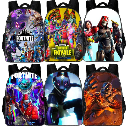 Fortnites SchoolBags Boys Girls Backpacks Large-capacity Knapsack High-quality Bookbags Fortress Night Figure Laptop Bag Gift