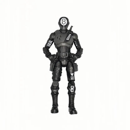 Neue Fortnite Trooper Sky Fox Raven Black8 Spielfigur – bewegliche Cartoon-Actionfigur, cooles dekoratives Ornament und Spielzeug