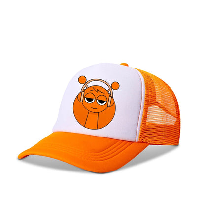 Casquettes de baseball Sprunkis pour garçons et filles : casquettes pour enfants à motif de dessins animés, casquettes hip-hop en maille respirante, casquettes mignonnes de style anime, casquettes anti-soleil, cadeaux d'anniversaire