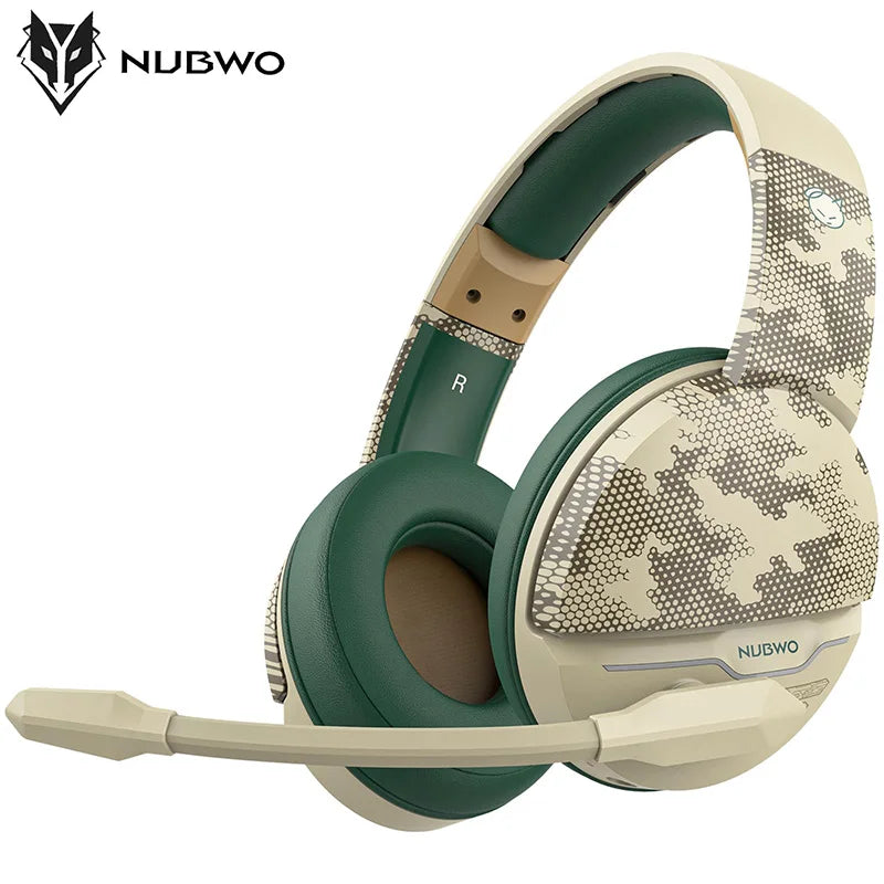NUBWO Dual G08 Wireless Gaming Headset with Microphone for PS5, PS4, PC, Mobile, Switch, 2.4GHz Bluetooth Wireless Headphones