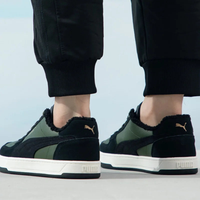 Puma Mid Top Low Top Chaussures de skate avec doublure en peluche antidérapante, confortables et chaudes, baskets décontractées 392334-02