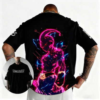 Dragon Ball Japanese Anime Printed Men's T-Shirt Majin Buu Boys Children Harajuku Short Sleeve Kids Goku T-shirt Summer Clothing