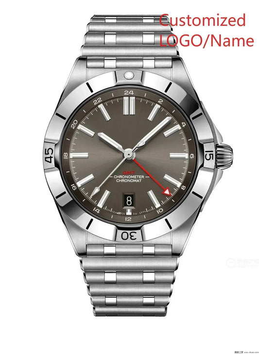 A989 Store Customized Watch Sport Watch Green Blue Watches GMT Chronomat Automatic Mechanical 904L Stainless Steel