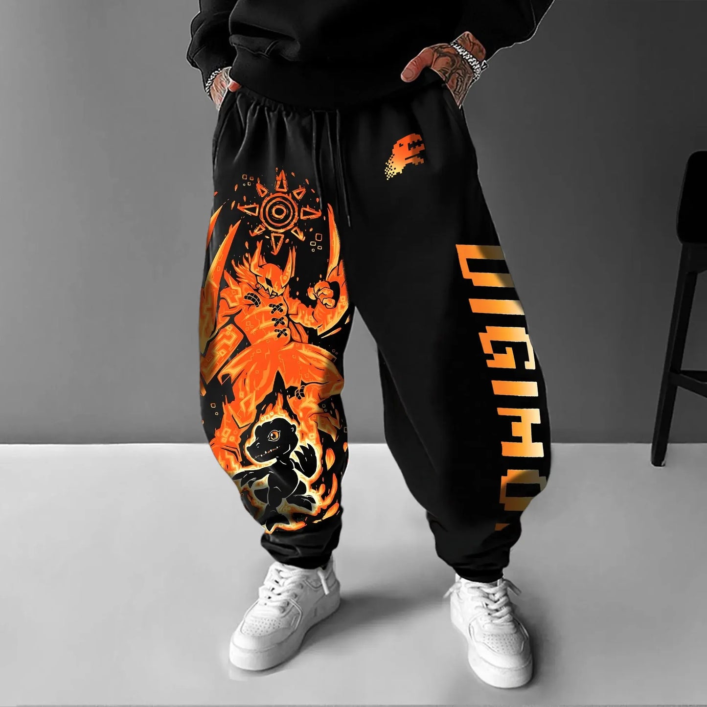 Digimon Anime Print Men Women Jogger Pants Sweatpants Summer Fashion Streetwear Casual Pants Trousers Hip Hop Trendy Y2k Clothes