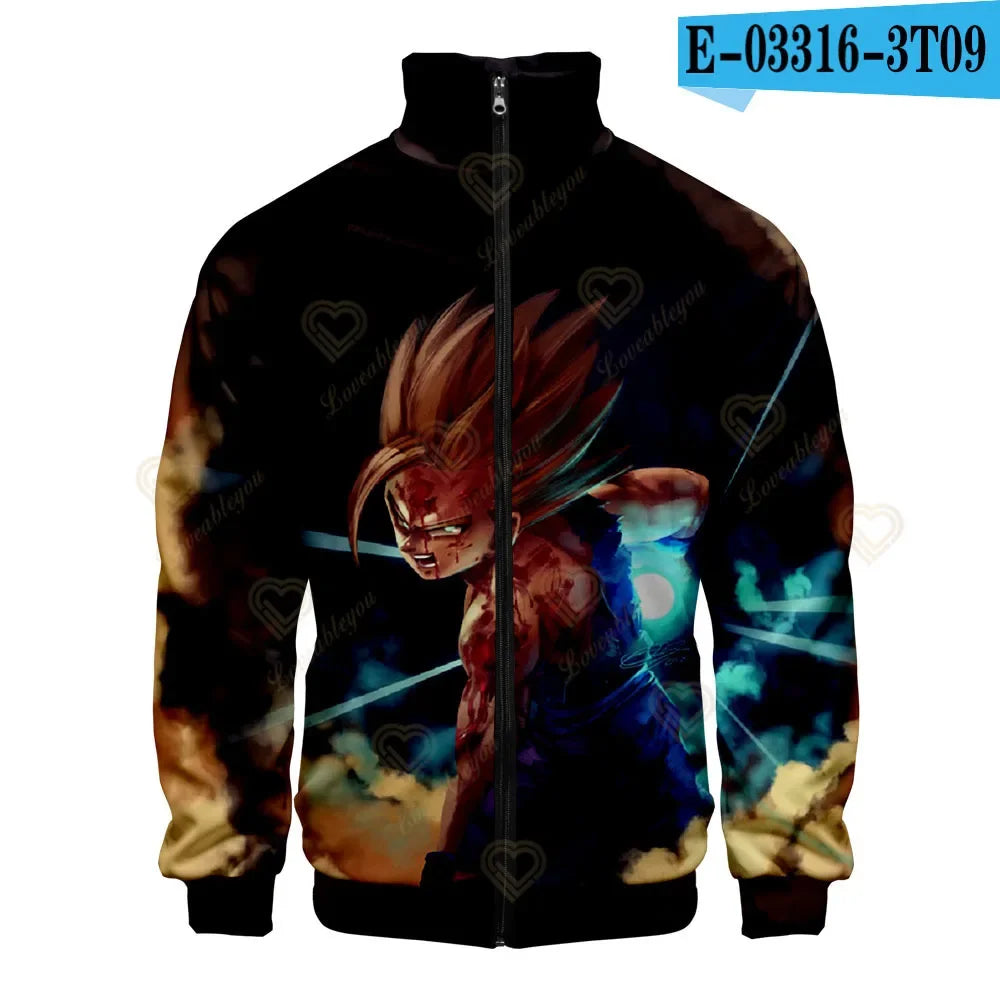 Japan Anime Harajuku Manga Dragon Ball Hoodies Sweatshirt Streetwear Winter Pullover Fashion Long Sleeve Men 3D Print Clothing