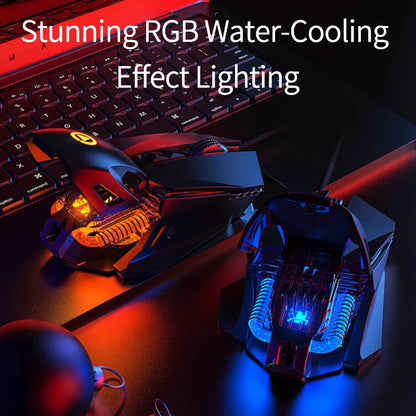Žična e-športna gaming miška z RGB-osvetlitvijo, nastavljiva 200-7200 DPI, USB-žična za PC, prenosnik in FPS-igre