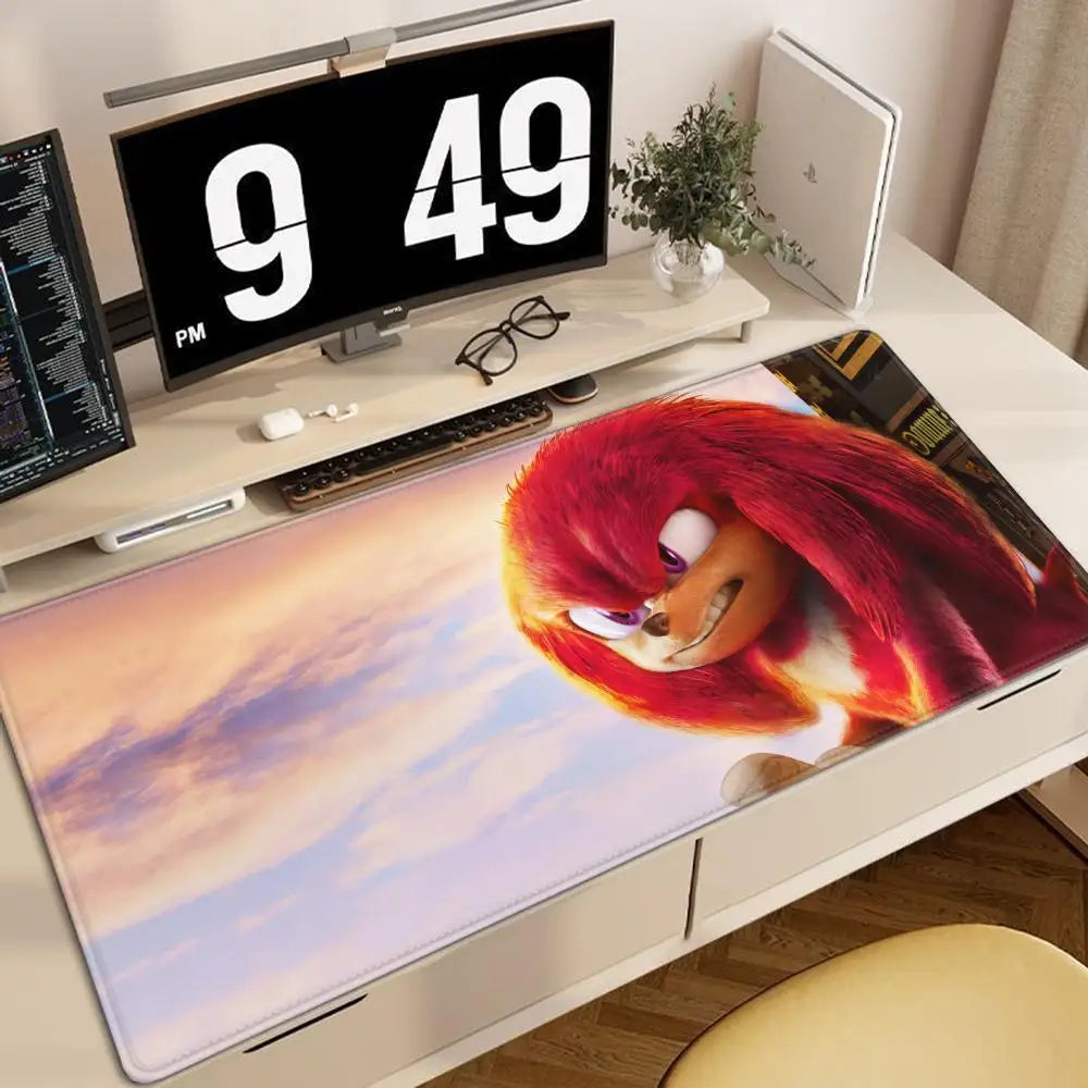 Anime Sonic The Hedgehog Mouse Mat Desk Mat With Pad Gaming Accessories Prime Gaming XXL Keyboard Pad Padding Mat