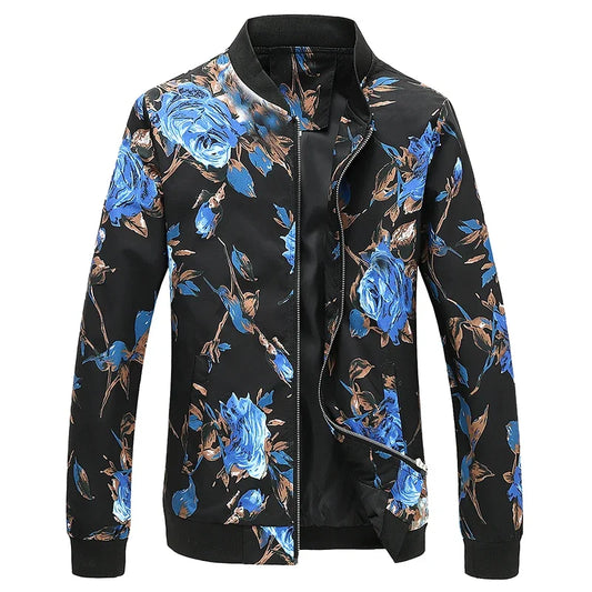 Spring new men's handsome colorful men's jacket, fashion casual youth Slim sports jacket, Asian size M-6XL