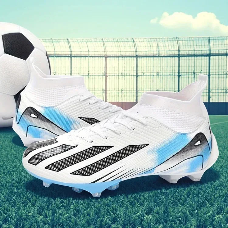 Fotbollsskor för män, New TF, sneakers för konstgräs och turf, ultralätta herrfotbollsskor, bekväma ankelhöga fotbollsskor för futsal och snabbt spel