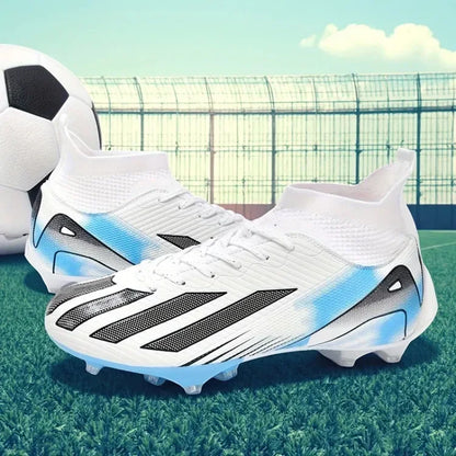 Fotbollsskor för män, New TF, sneakers för konstgräs och turf, ultralätta herrfotbollsskor, bekväma ankelhöga fotbollsskor för futsal och snabbt spel
