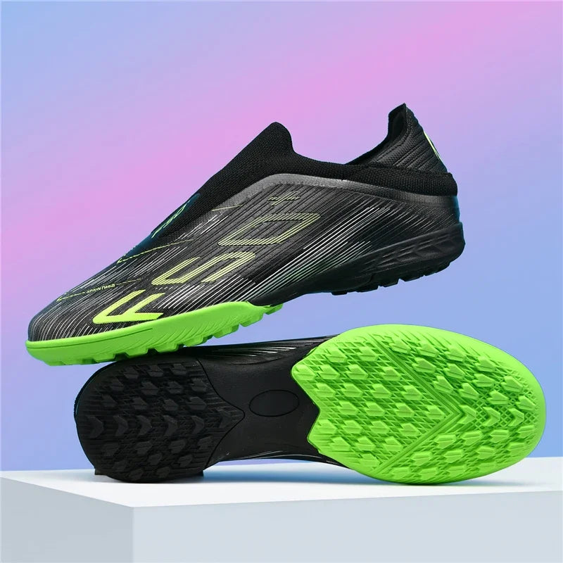 Nouvelles chaussures de football pour hommes, chaussures de match en extérieur, baskets de soccer, chaussures montantes de haute qualité, crampons antidérapants pour futsal et terrain synthétique, meilleures ventes