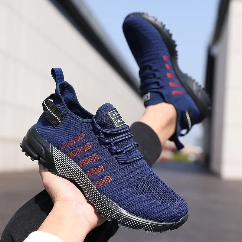 Sneakers casual da uomo in mesh, leggere e traspiranti, scarpe da running slip-on con suola morbida, mocassini bassi da uomo, trainers Zapatos Hombre