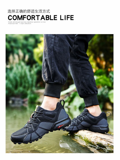 Scarpe da trekking da uomo 2025 antiscivolo, resistenti all’usura e confortevoli, scarpe sportive outdoor per escursionismo, corsa all’aperto e camminata