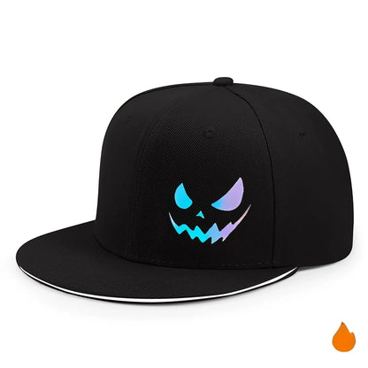 Unisex Personality Ghost Expression Hip-hop Hats Outdoor Adjustable Casual Sandwich Hardtop Baseball Caps Sunscreen Hat