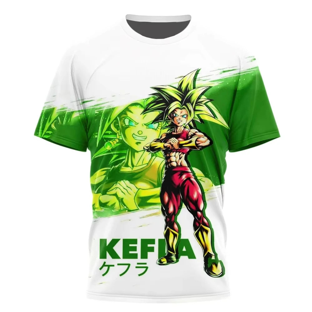 2026 Summer Dragon Ball T Shirt Kids Tops Tee Anime Figures Goku Super Saiyan T-shirt Boys T-shirts Children Short Sleeve Y2k